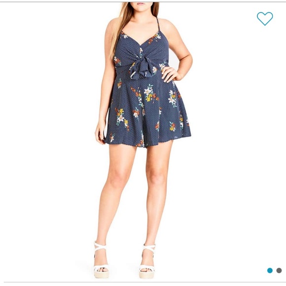 City Chic Pants - NWT City Chic Strappy Romper
